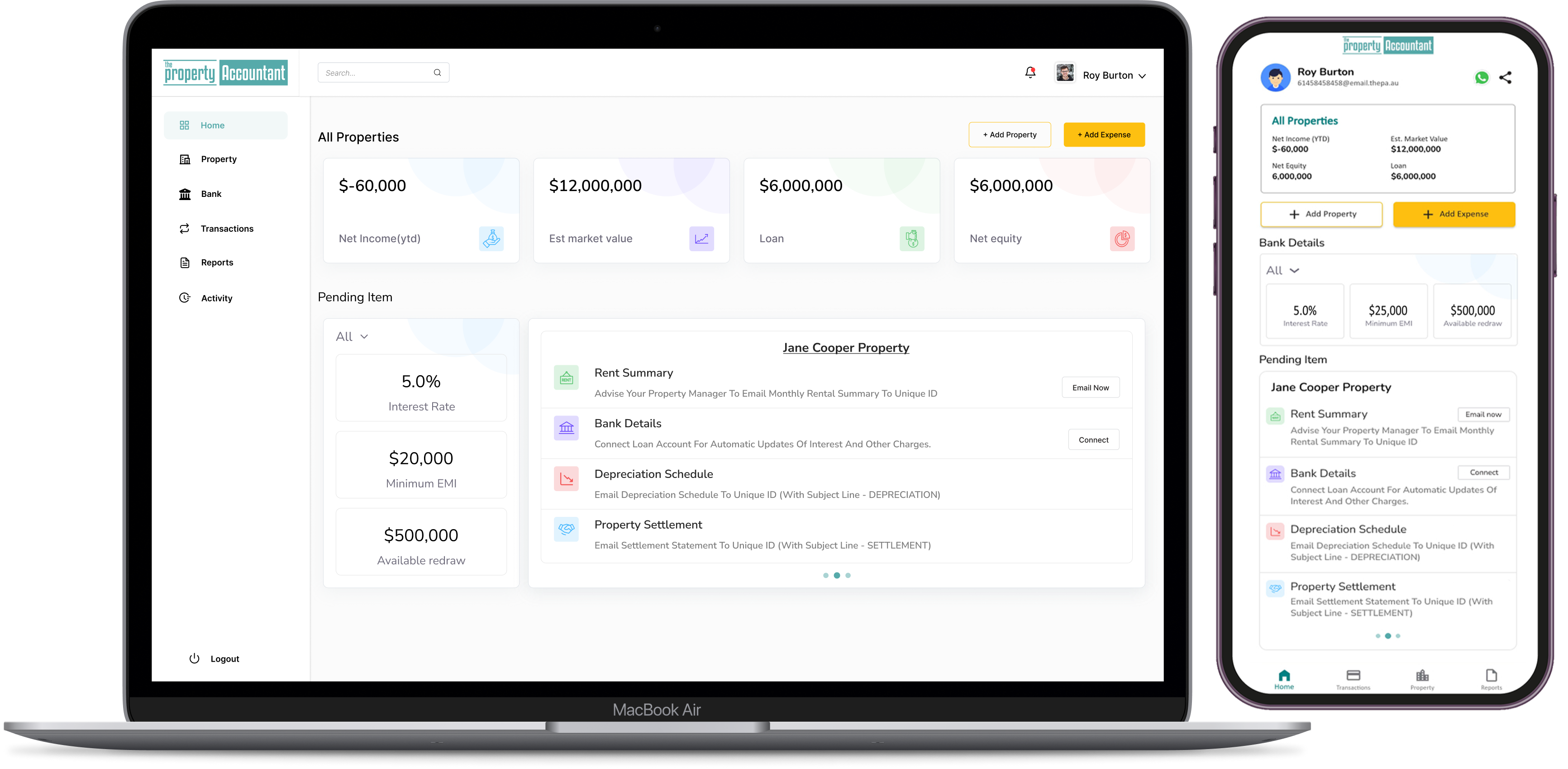 The Property Accountant Dashboard