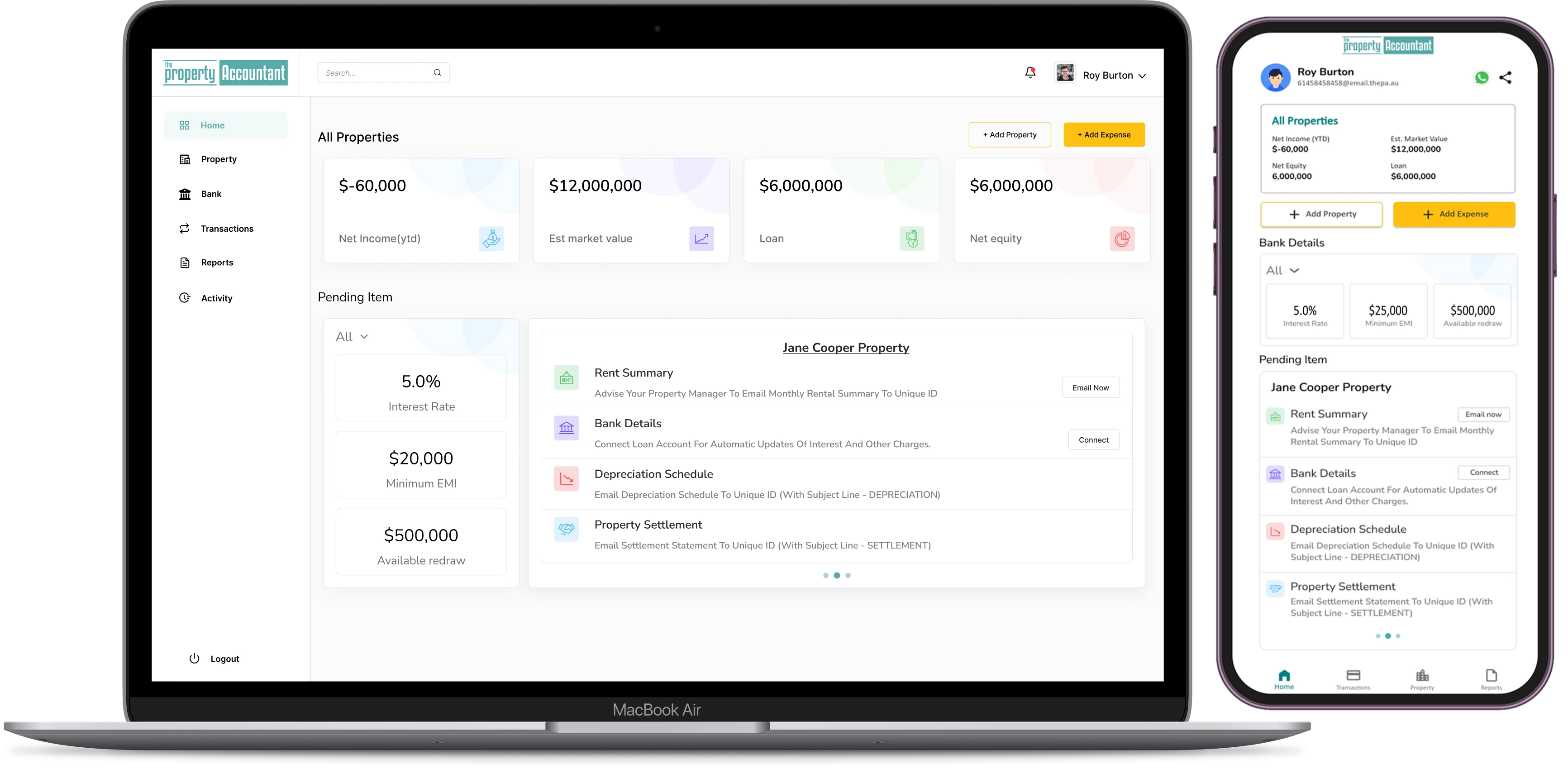 The Property Accountant Dashboard